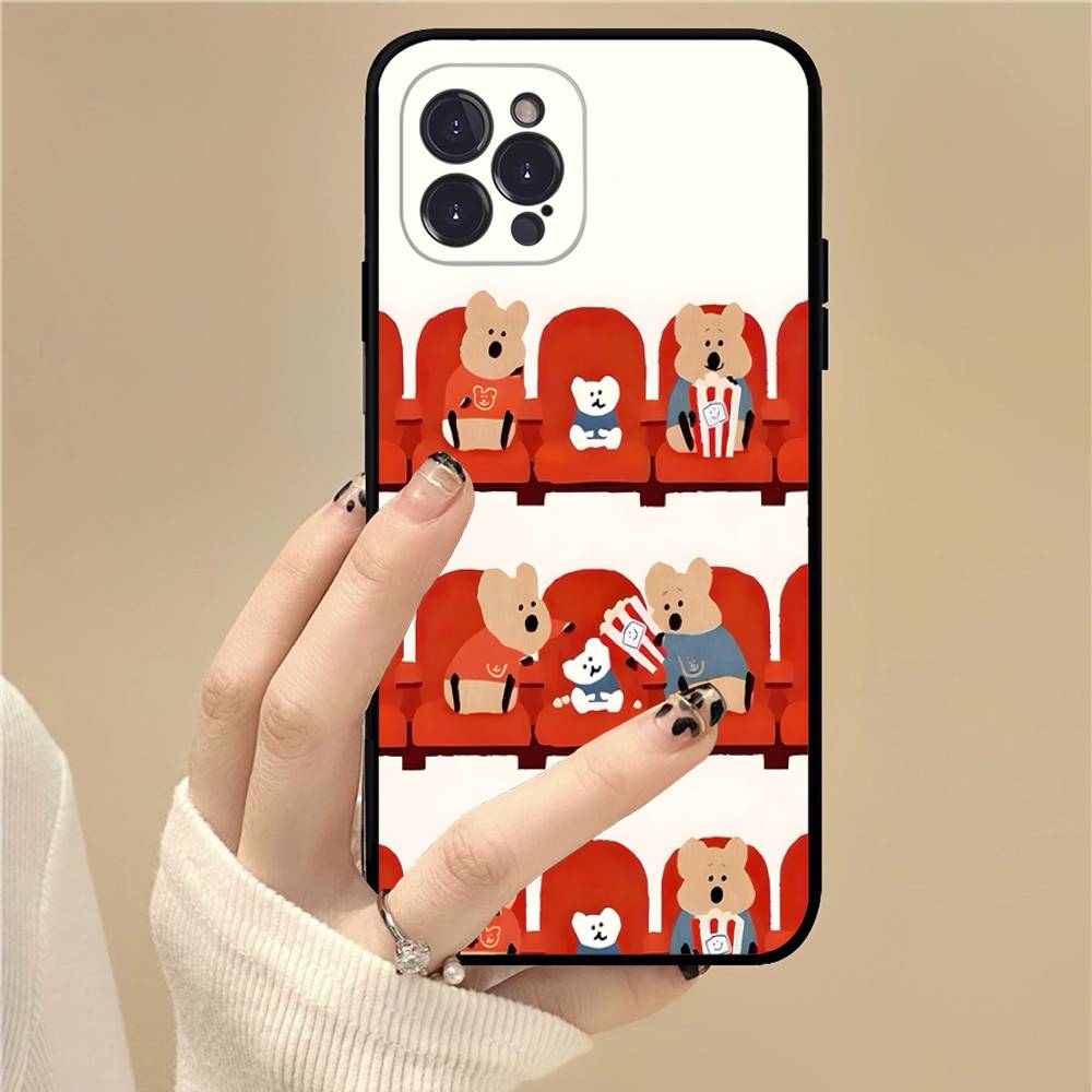 Popular Character Cut D-Dinotaeng Soft Back Phone Cover Case for iPhone 17 16 Pro Max 15 12 11 16e 13 Mini 14 15 Plus