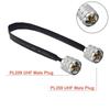 Window/Door Pass Through Flat  Feed Through UHF TO UHF PL259 SO239 MALE Female Cable for Helium Miner Antenna Coaxial