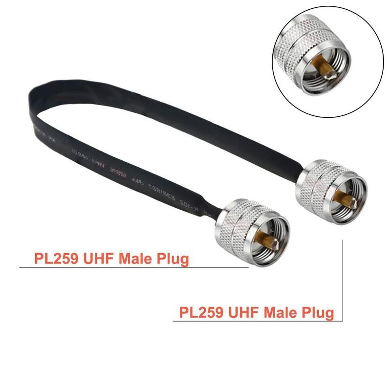 Window/Door Pass Through Flat Feed Through UHF TO UHF PL259 SO239 MALE Female Cable for Helium Miner Antenna Coaxial