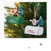 New Christmas Iron Decoration Small Mailbox Santa Claus Elk Pendant Holiday Snowman Ornament