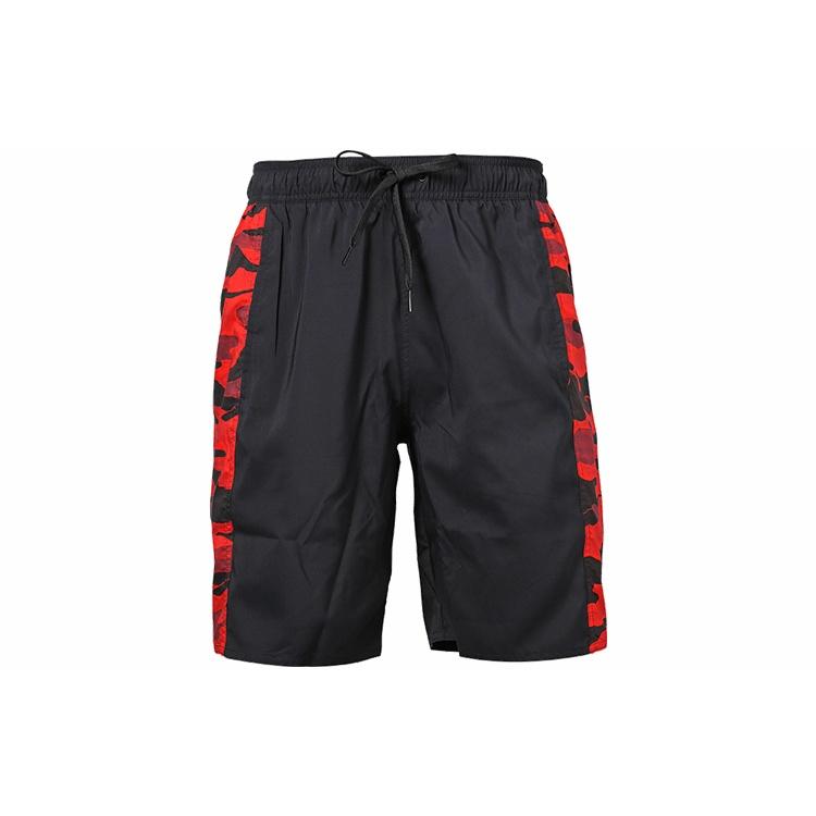 adidas Manchester United Soccer/Football Sports Training Patchwork Print Shorts Black Men s GM8984 XL