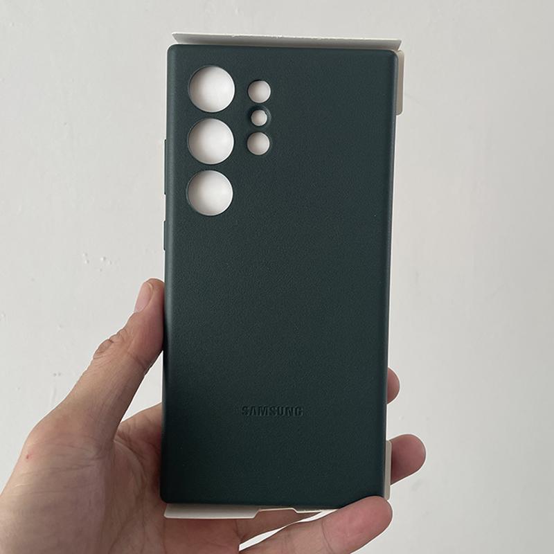 

Чехол для телефона Samsung Galaxy S24 Ultra из веганской кожи, мягкий, шелковистый, защитный кожаный чехол