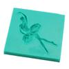 New Ballet Girl Dance Shape Silicone Cake Decorating Molds Lace Chocolate Cake Mould for Party Wedding