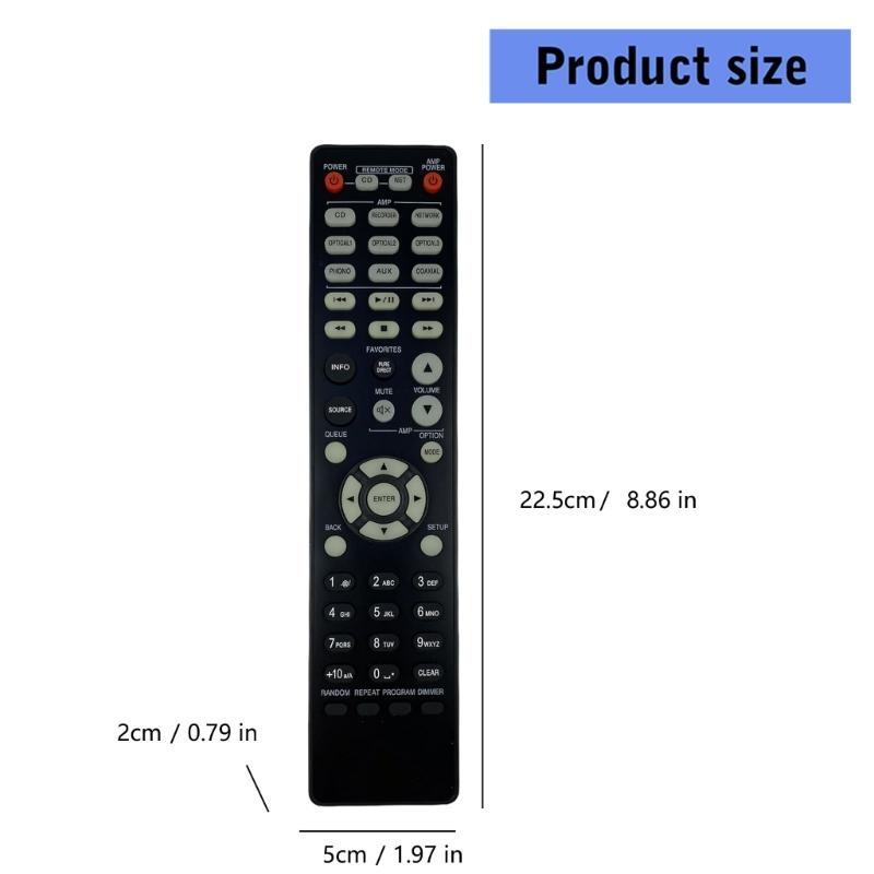 Remote Control For RC1223 RC1224 RC1225 Theater Receiver Quick Battery Installation Easy Operating