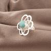 Amazonite 925 Sterling Silver Ring, Top Quality Gemstone Ring, Handmade Ring Jewelry, For Anniversary Gift