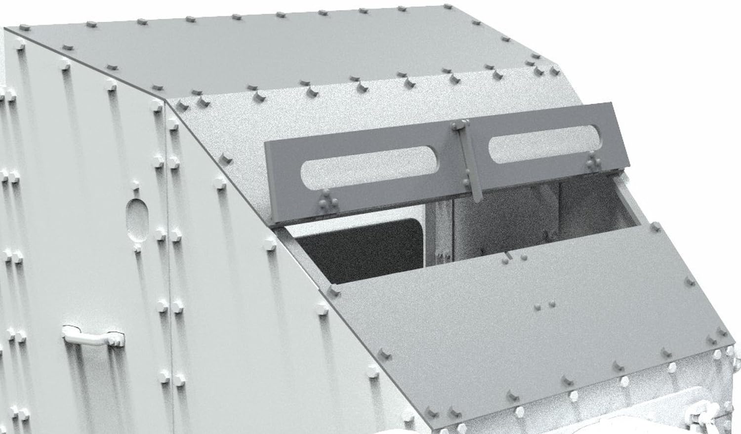 

Copperstate Models Масштабный британский броневик 1Z Боковая бронированная шторка Пластиковые детали для модели COPA35066 1/35 Водителя (для Copperstate) (военный