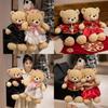 Romantic Wedding Teddy Bears Plush Dolls For Couples With Pp Cotton Filling