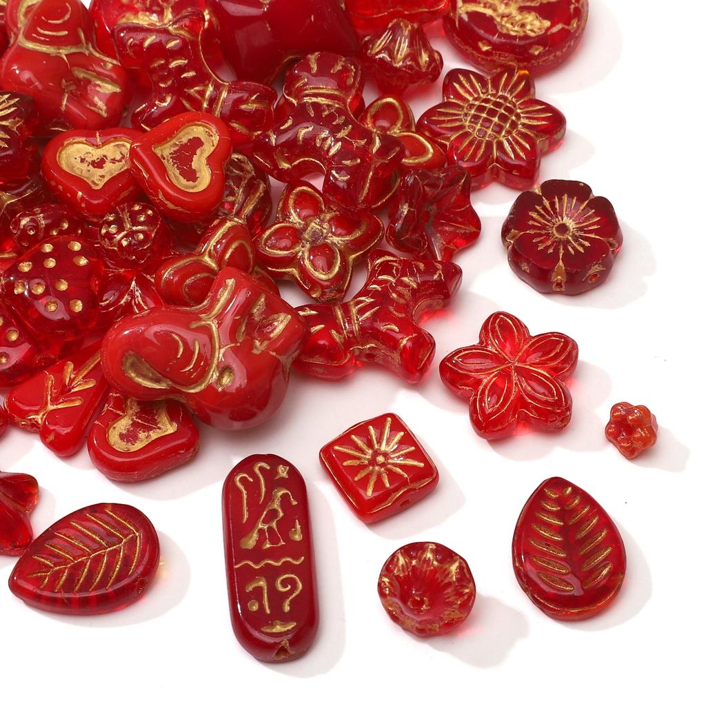 1-20 Buc Margele de Sticlă Cehești Margele Distanțiere Vrac pentru Confecționarea Bijuteriilor DIY Brățară Colier