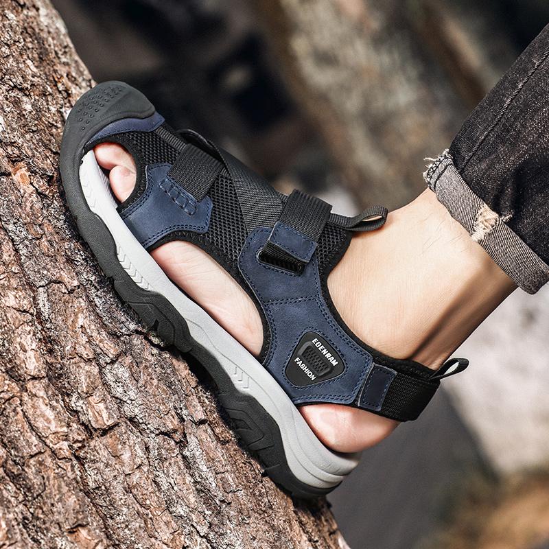 

Горячая Распродажа Летние мужские сандалии Уличные нескользящие мужские пляжные сандалии ручной работы 2024 Новые кожаные мужские туфли Модные мужские кроссовки 42