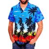 Moda lato 3d koszule męskie ponadgabarytowe plażowe koszula męska z krótkim rękawem drzewo kokosowe drukuj hawajskie topy odzież męska Camiseta