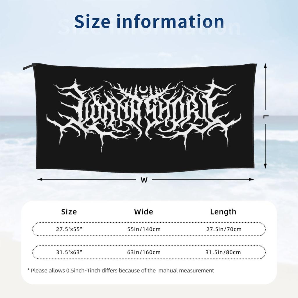 Lorna Shore Logo Classic Beach Towel Soft Microfiber Quick Dry Absorbent Quick Towels For Bath