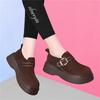 Thick-soled heightening loafers women's autumn and winter new models are not tired of feet sports and leisure Boken versatile women's shoes