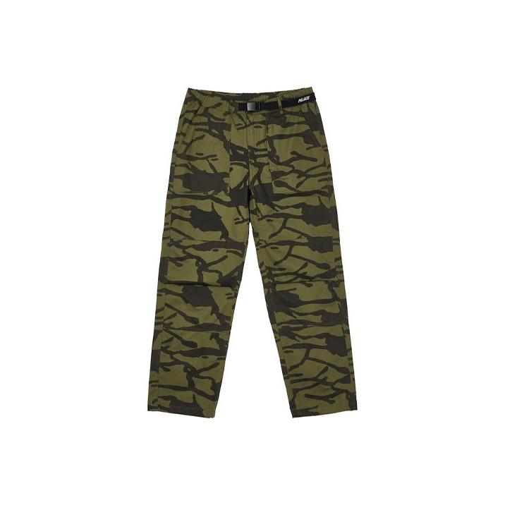 Palace Camouflage Belt Sports Pants Unisex Pants Olive-Green P20SS037
