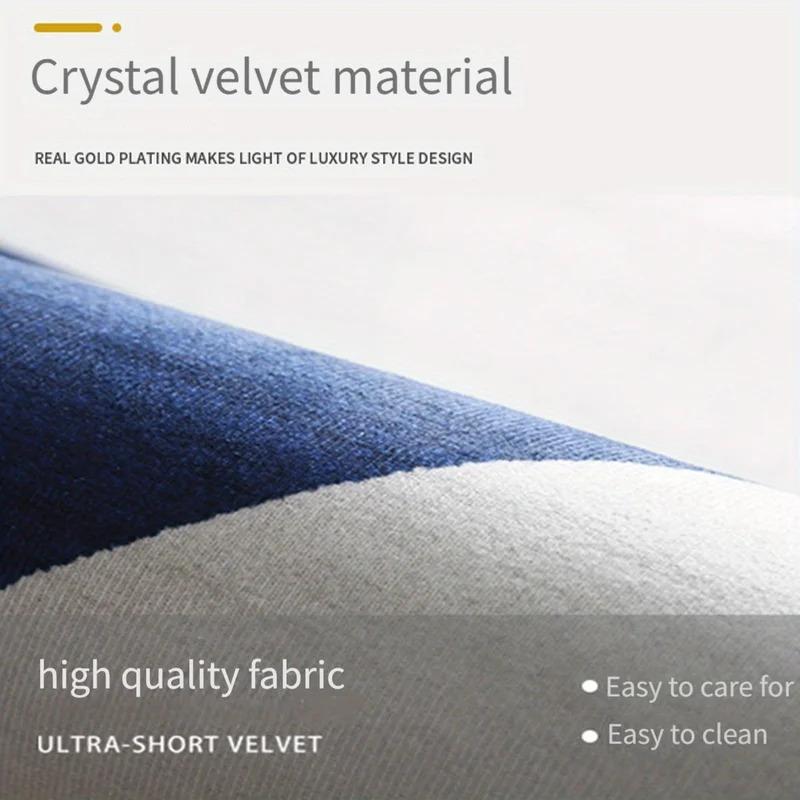 VIKAMA Semi-Circular Crystal Velvet Doormat, Arched Non-Slip Absorbent Entrance Mat For Porch, Front Door Water-Absorbing Rug