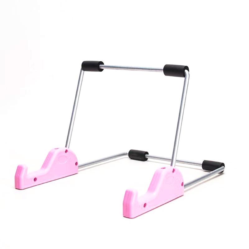 

Ergonomic Tablet Stand Heavy Duty Metal Tablet Holder Angles Adjustable Foldable for Cooking Working Study Work Use рожевий