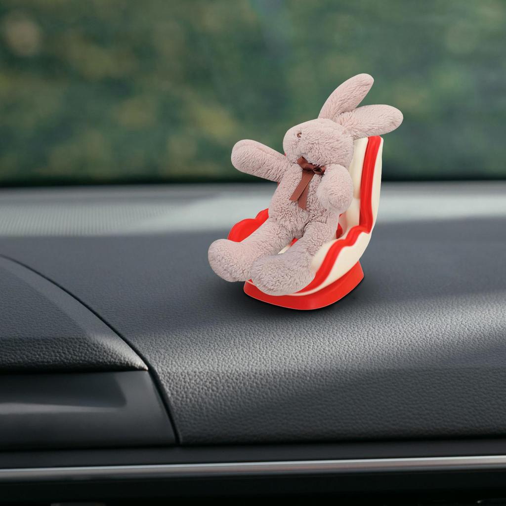 Doll Car Booster Seat with Vent Clip - Magnetic Display Stand for Mini Figures, Commute Travel Decor for Women Drivers