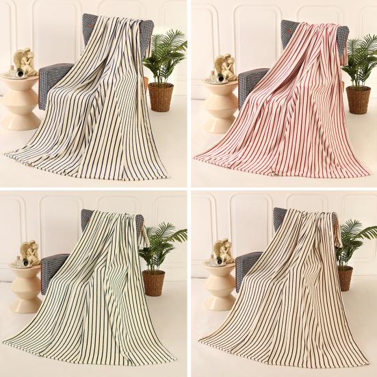 Kids Throw Blanket Super Soft Lightweight Warm Couch Chair Cover Striped