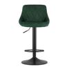 Kast Stool - Velvet Green / Black Base X 2