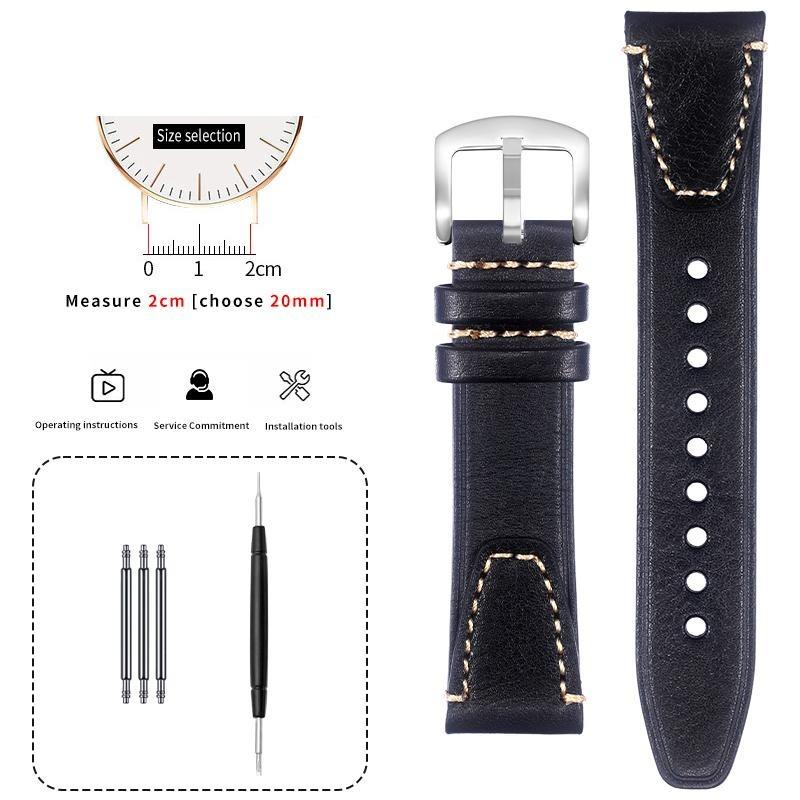 Leather watch strap men For original Jaeger-LeCoultre REVERSO DUOFACE SMALL SECONDS 3988482 MONOFACE Q3858522 Cowhide watchband
