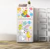 Easter Cartoon Rabbit & Egg Window Glass Stickers for Refrigerator & Cabinets