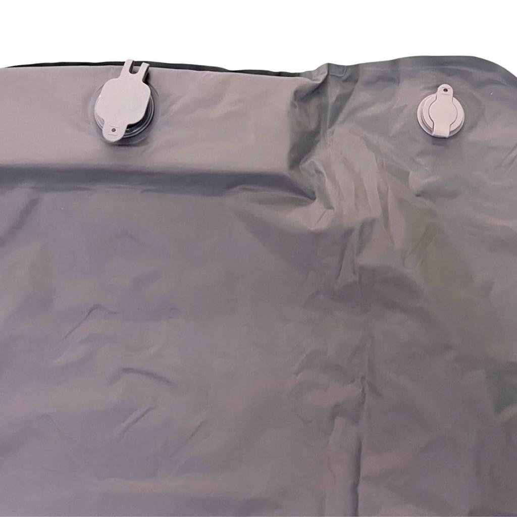 Air Mat Gray Single with Pillow Disaster Prevention Camping Mat Air Mat Single Size Mattress Sleeping In the Car [AiO JAPAN] (Single) [Item]