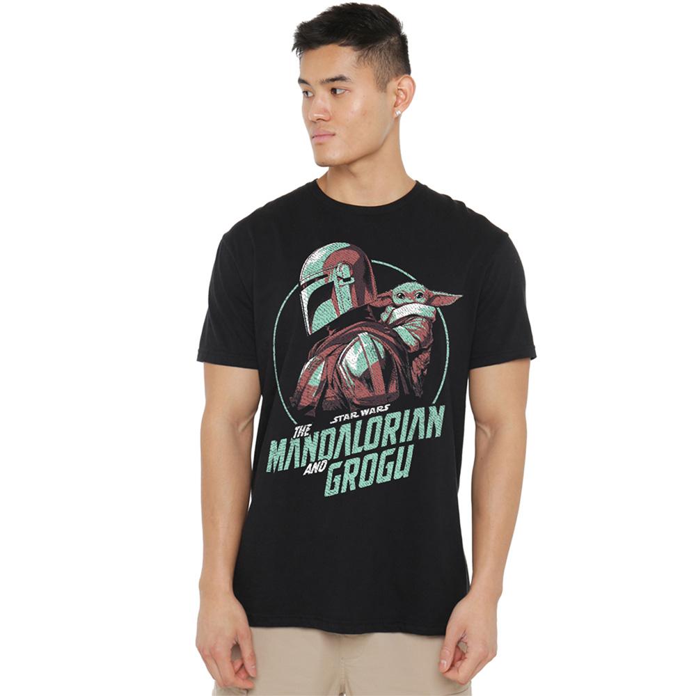 Star Wars Mandalorian Unisex Adult Carry Grogu T-Shirt
