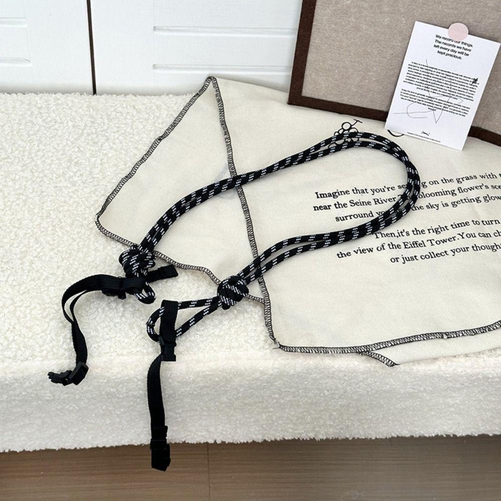 

Creative Adjustable Nylon Rope Strap Detachable Stripe Shoulder Bag Strap Replacement Knitted Bag Extension Belt Bag Accessories чорний