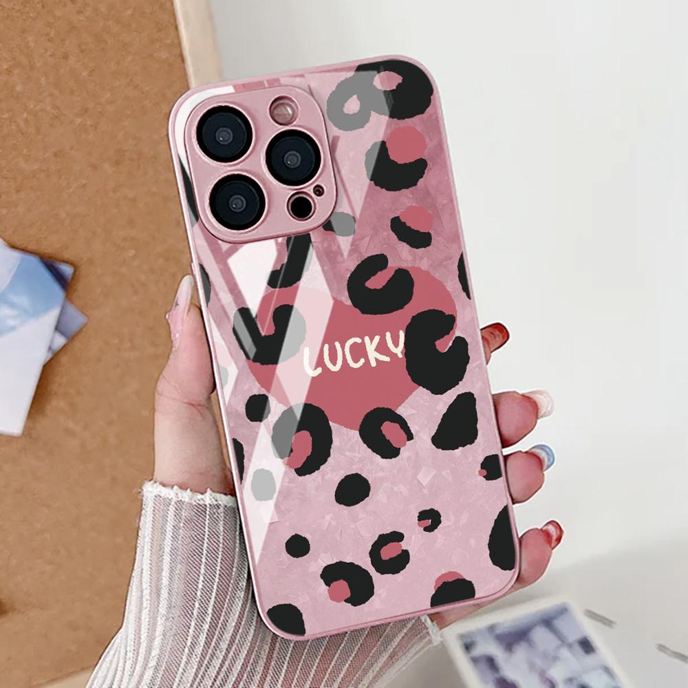 Leopardenmuster Handyhülle Für Samsung A56 5g A17 A55 A16 Hülle S24 S23 S25 Ultra A26 A54 A36 A53 A25 A15 A24 Gehärtetes Glas Cover