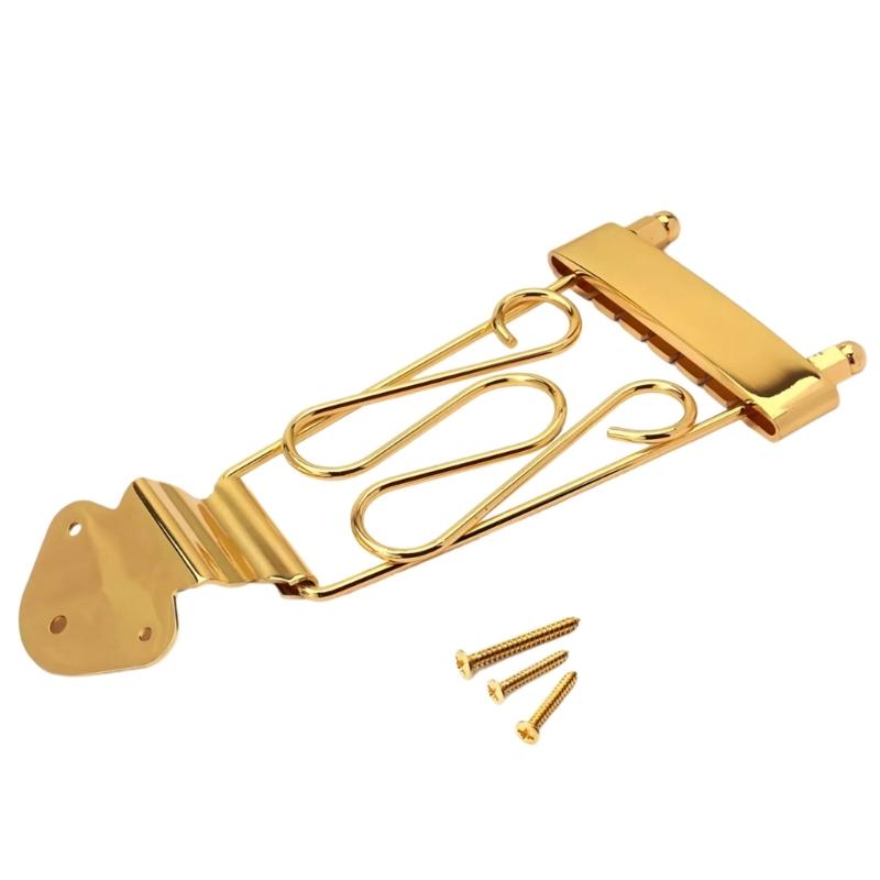 Alloy Electric Guitar Bridge with Smooth Finishs Metal Tailpiece for Stable Tuning and Reduced String Breakage