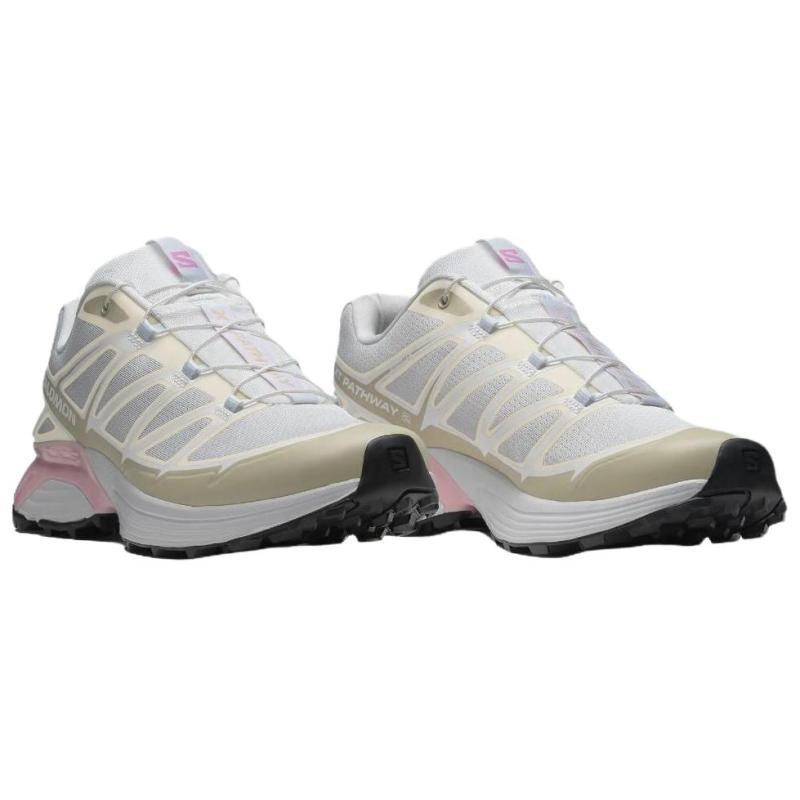 SALOMON XT Pathway 2 Cushioning Coverage Support Low Top Casual Running Shoes Women's Ecru Sneakers 478082