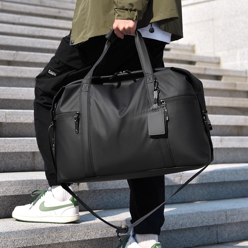 Travel Bag Men'S Business Trip Handbag Large Capacity Short-Distance Travel Bag Sports Luggage Bag Fitness Bag One Shoulder Messenger Bag