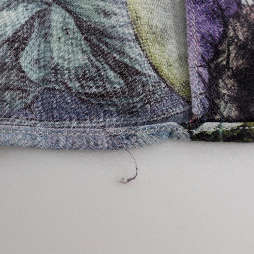 Paul Smith Botanical Short Sleeve Shirt Clown White Cotton Mens Used