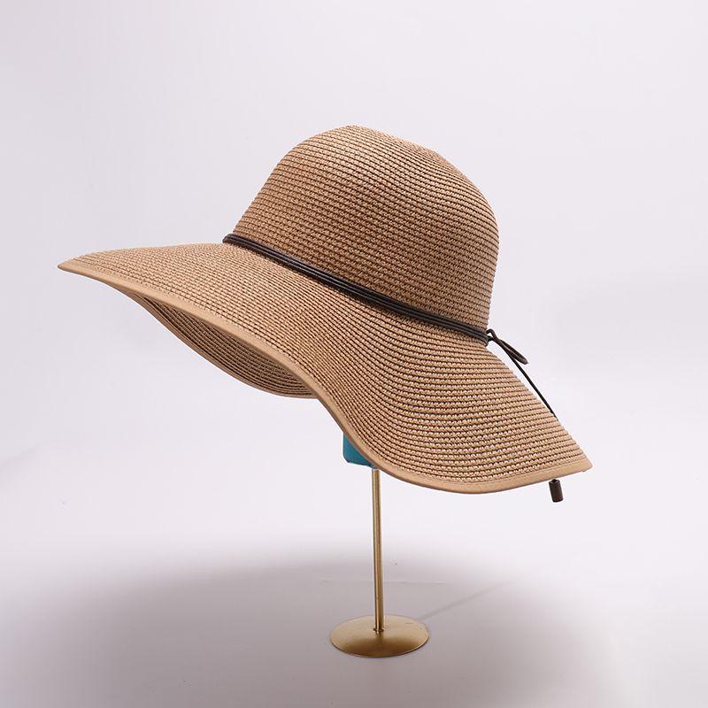 Straw Hat Women's Beach Sun Hat Beach Summer Big Brim