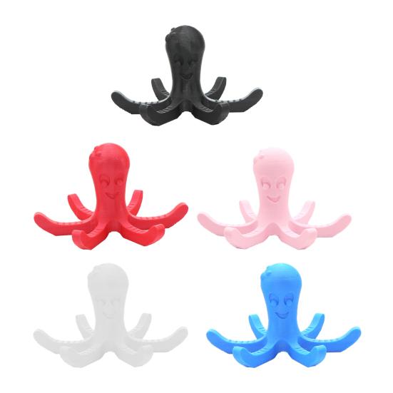 3D Printed Octopus Mug Holder Sea Animal Figurine Kitchen Countertop Coffee Cup Drying Stand Rack Home Office Decoration