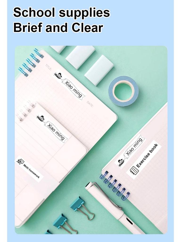Bluetooth Mini Thermal Label Printer: Portable Inkless for Home & Office