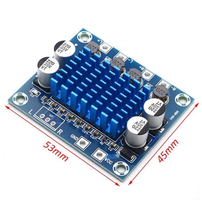 Dual Channel HD Digital Audio Amplifier Board, 12V/24V, 30W Loudspeaker Module, DC8V-26V MP3 Compatible