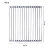 Foldable Stainless Steel Sink Dish Rack and Drainer for Kitchen