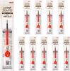 Mitsubishi Pencil Uniball ZENTO Water-Based Ballpoint Pen Refill, 0.7mm Red, 10-pack, UBRZ07.1510P