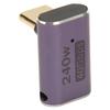 Adaptateur USB C Femelle vers USB C Mâle PD 240W 8K 60HZ Haute Vitesse 40Gbps USB4.0 C Adaptateur à Angle Droit