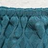 2pcs/set Jacquard Diamond Shaped Elastic Split Chair Cover, Dust-proof Decorative Protection for Office Chair Cover