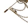 Mechanical Gear Brooches Wedding Lapel Pin Suit Pin Elegant Gear Chain