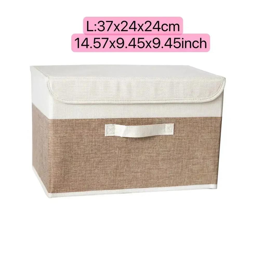 Collapsible Clothing Storage Basket with Lids Large-capacity Foldable Clothing Underwear Socks Storage Box for Storage Shelves