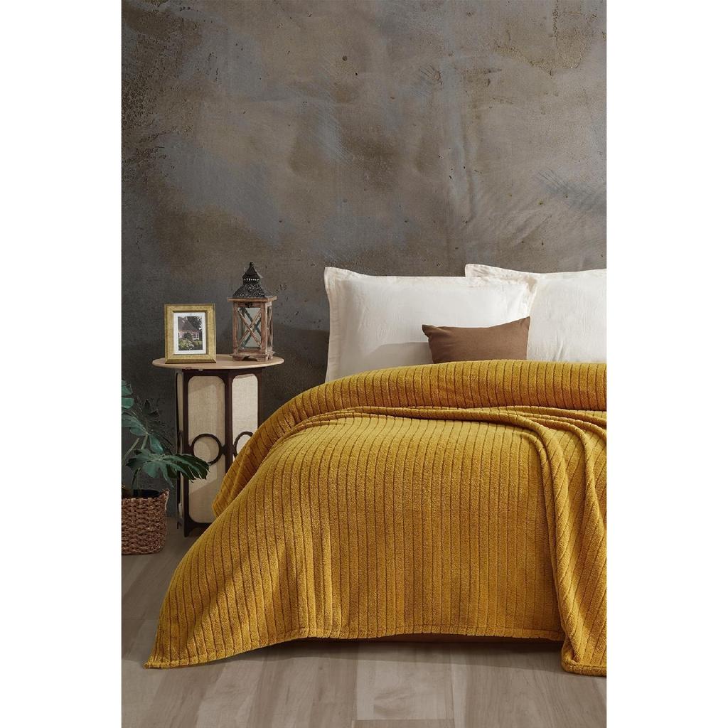 Bequem | Gestreifte Wellsoft-Einzeldecke