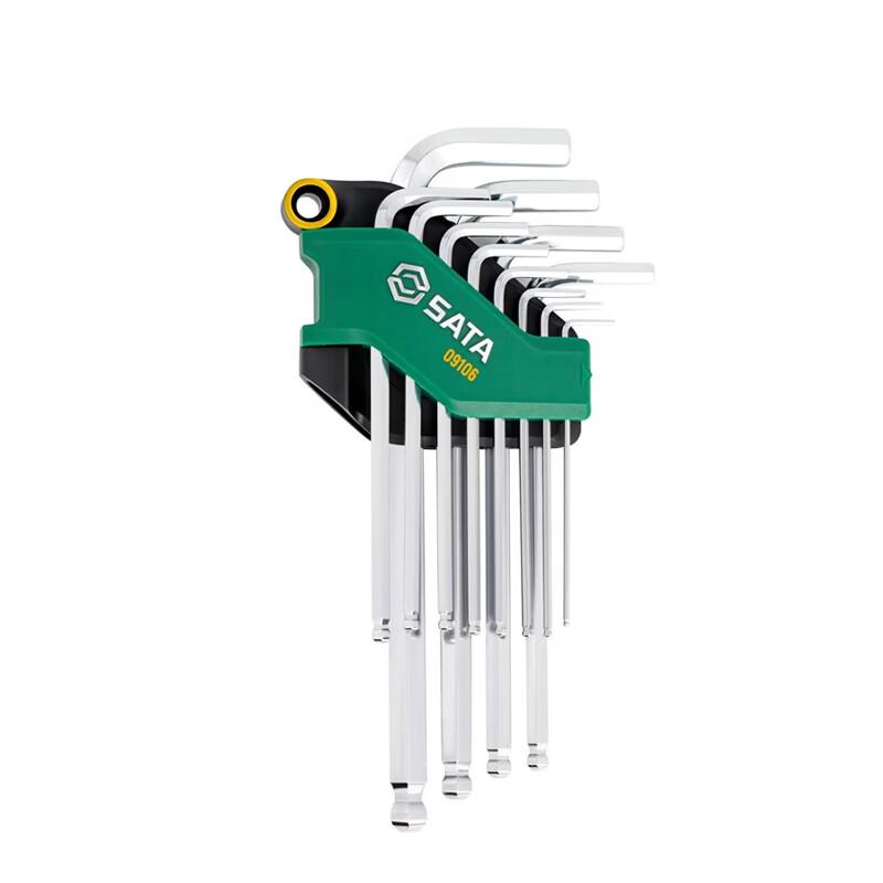 SATA 12-Piece Imperial Ball-End Hex Key Set 1/16 - 3/8 Set