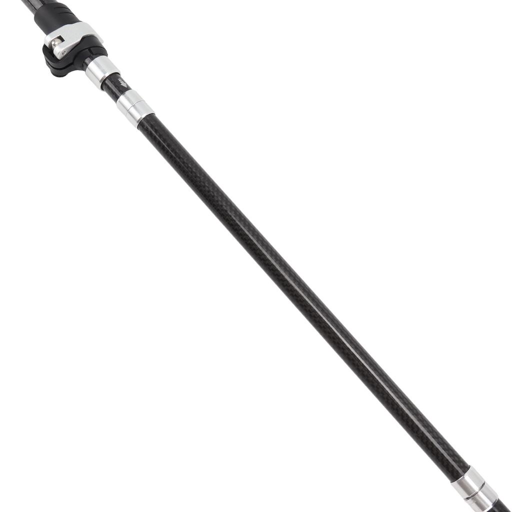 Walking Stick Collapsible Prevent Slip Lightweight Portable 3K Carbon Fiber Adjustable Hiking Pole for Mountaineering