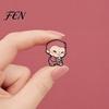 Animal Brooch Pin, Enamel Monkey Design Lapel Bright Color Outfit Badge with Childlike Pin Standard Safety Lightweight Accessory for Clothes Bags Hats