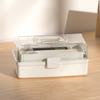 Portable 3 Layer Storage Box Clear Tackle Box Fishing Gear Art Craft Organizer  Bead Storage
