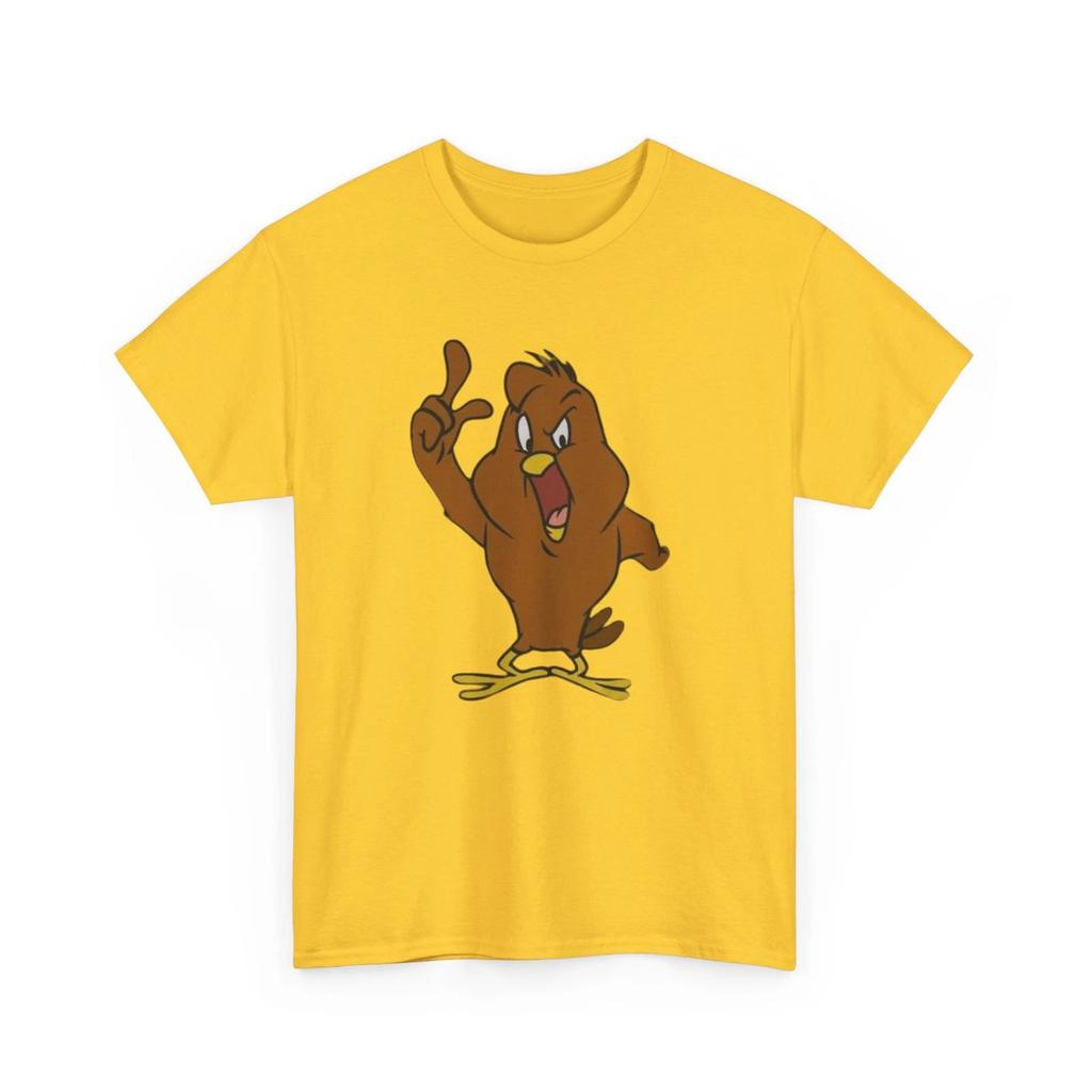 T-shirt Stampata Personaggio dei Cartoni Animati Henery Chicken Hawk Uccello Classico dei Looney Tunes