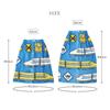 Wrap Towel for with Name Pool Wearable Bath Wrap Changing Swimming Dinosaur 80x120cm [Santowa] Boys, 100% Cotton, All-over Print, Tag, Towel, Towel,