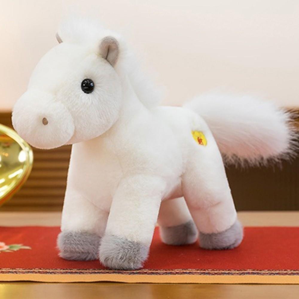 Mascot Dolls Lucky Horse Plush Toys Good Luck Zodiac Pony Figurine  Birthday Gift
